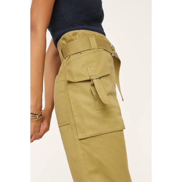 Anthropologie Magali Pascal Belted Taper Pants - Picture 7 of 11